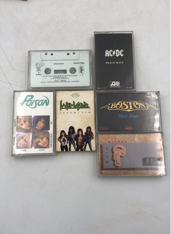 Poison, Winger, The Police Every Breath You &amp; More Cassette Tape Album Mixed Lot