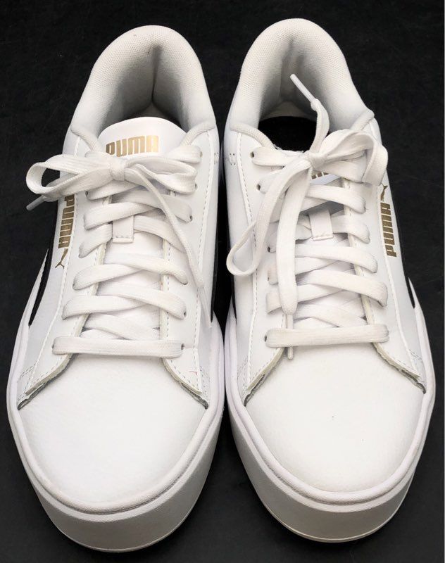 Puma Men's Smash Platform V3 White Athletic Shoes - Size 9