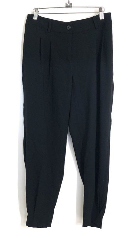Karl Lagerfeld Paris Women's Black Pleated Tapered Dress Pants NWT Size 2