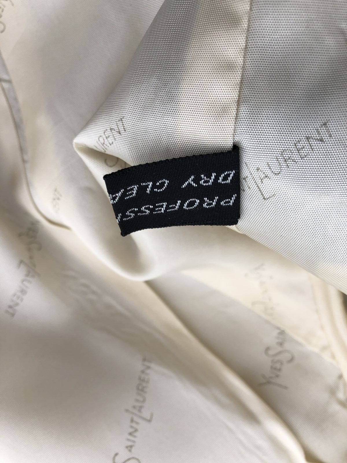 Vintage 90s Yves Saint Laurent Men's Beige Blazer Size 42 COA