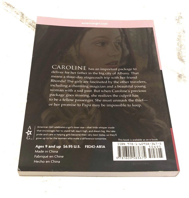 American Girl Caroline Mystery Book Lot (2) Traitor Shipyard Traveler Tricks