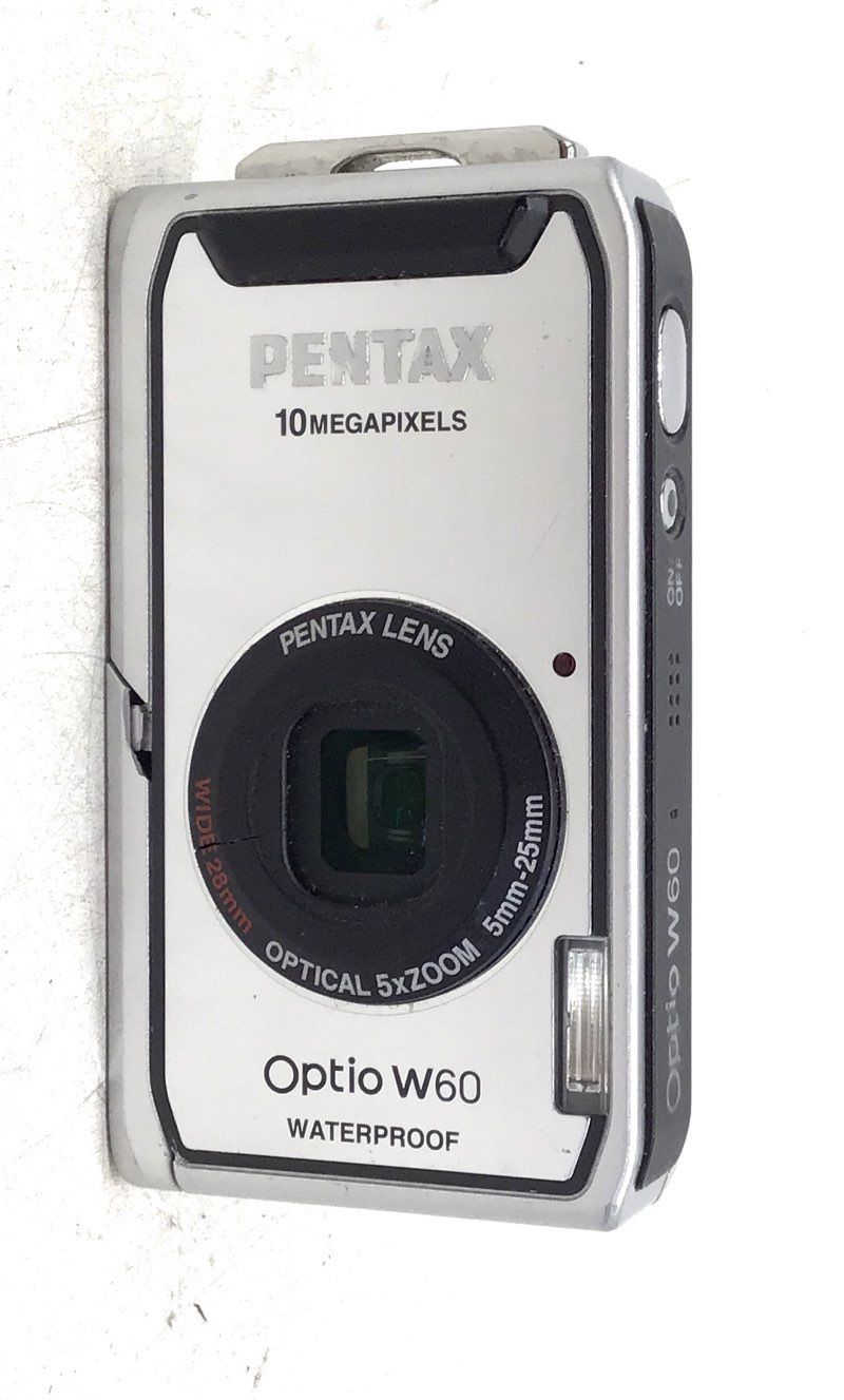 Pentax Optio W60 Silver Waterproof Compact Digital Camera