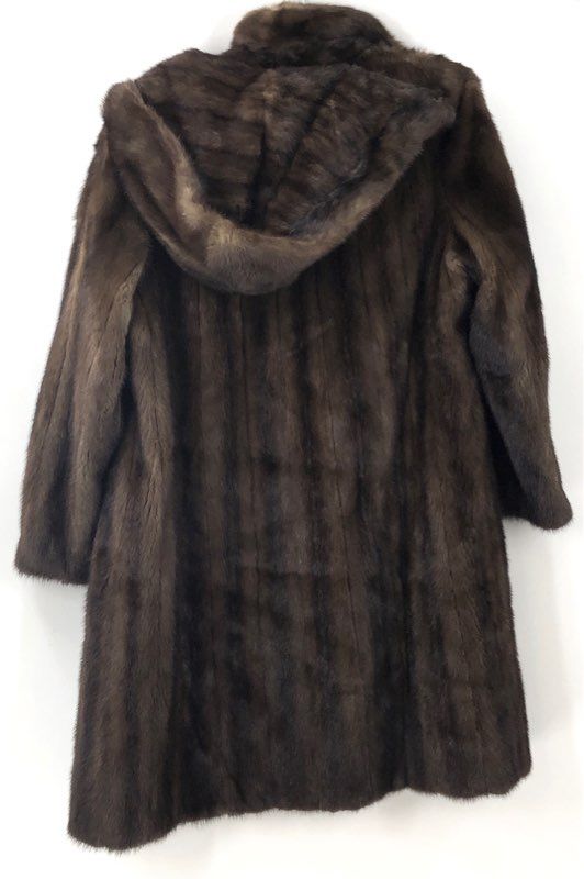 Leslie Gigi Women's Brown Fur Overcoat