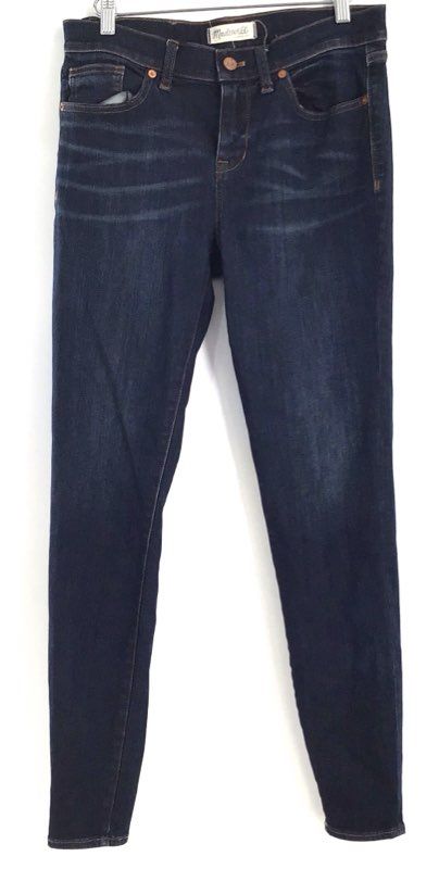 Madewell Women's Skinny Skinny Jeans Dark Wash Indigo Blue Denim Size 28
