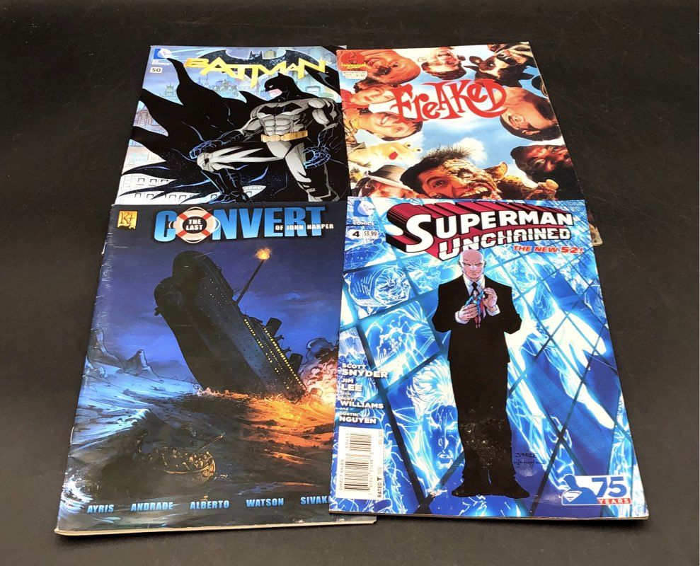 Large Comic Book Lot Star Wars Batman Conan Marvel DC Vintage & Modern Mix