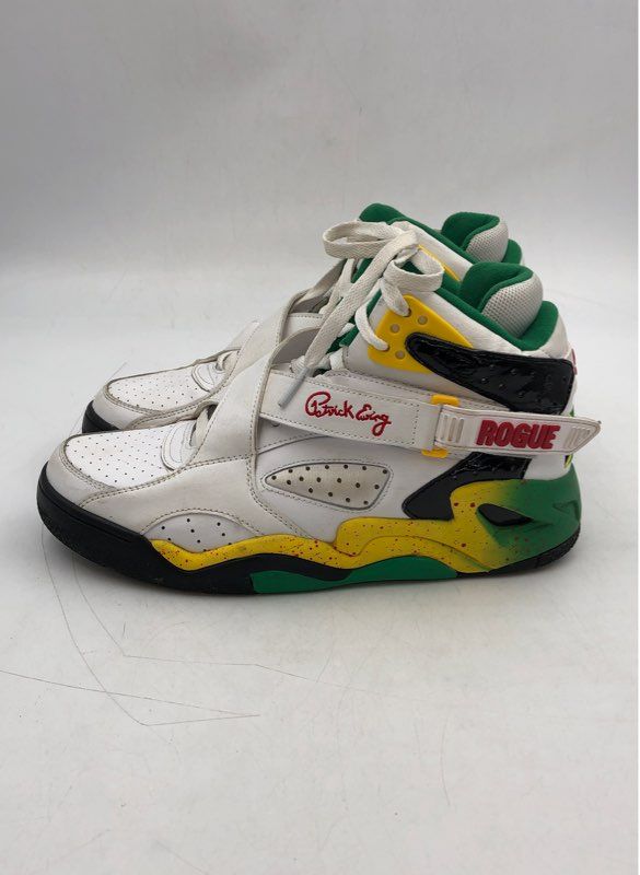 Patrick Ewing Men&#39;s Rogue 1EW90200-137 White Green Athletic Shoes - Size 11