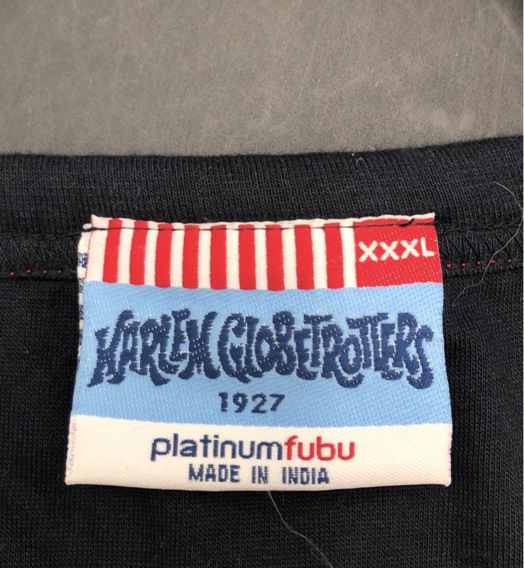 Vintage 2002 Harlem Globetrotters Platinum Fubu 75th Anniv Jersey Sz XXXL