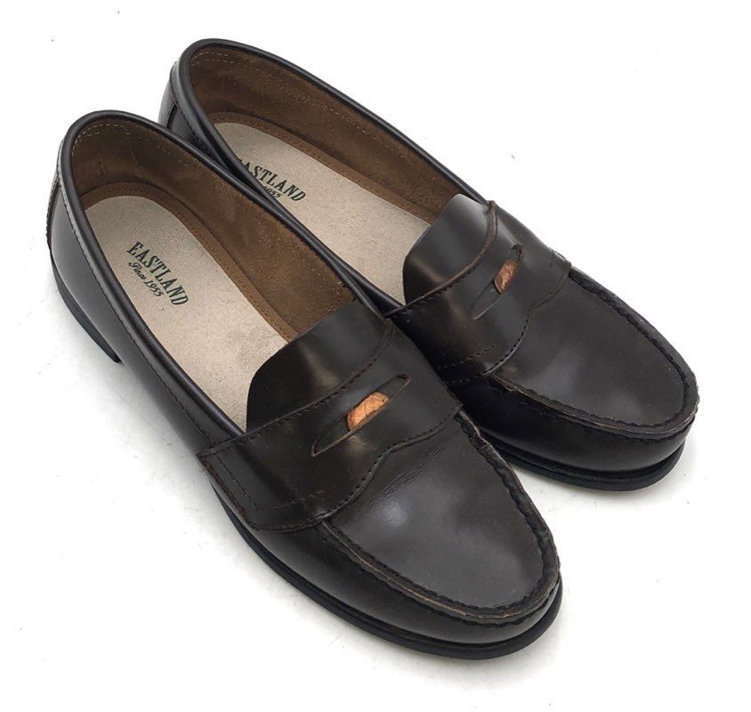 Eastland Classic II Brown Leather Women's Penny Loafer Shoes Size 8M