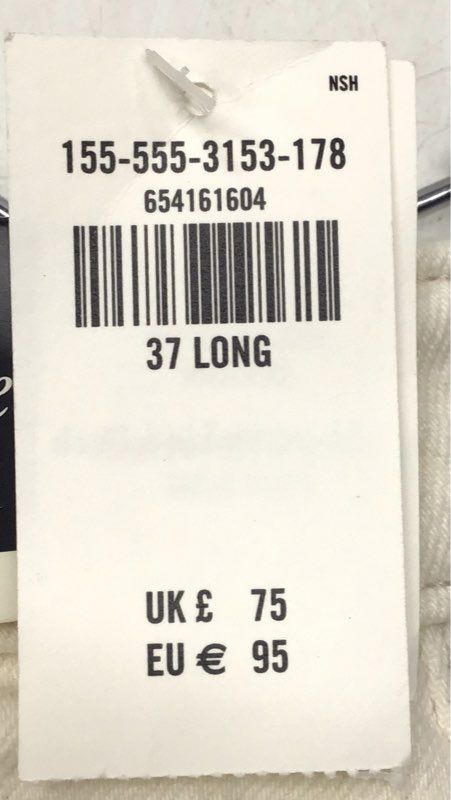 Abercrombie Women's White '90s Relaxed Curve Love High Rise Jeans 37 Long NWT