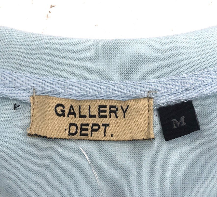 Gallery Dept. Men's Light Blue Hollywood CA Logo T-Shirt Sz M