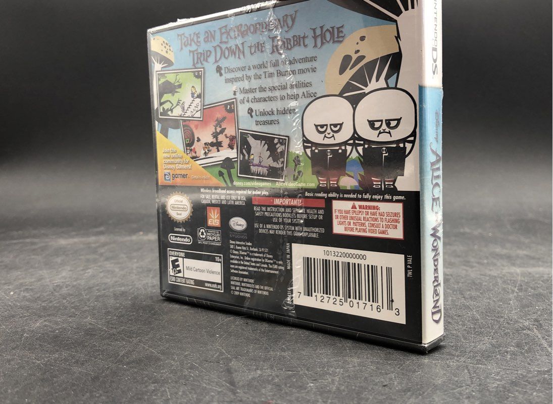 Disney Nintendo DS Alice In Wonderland Video Game