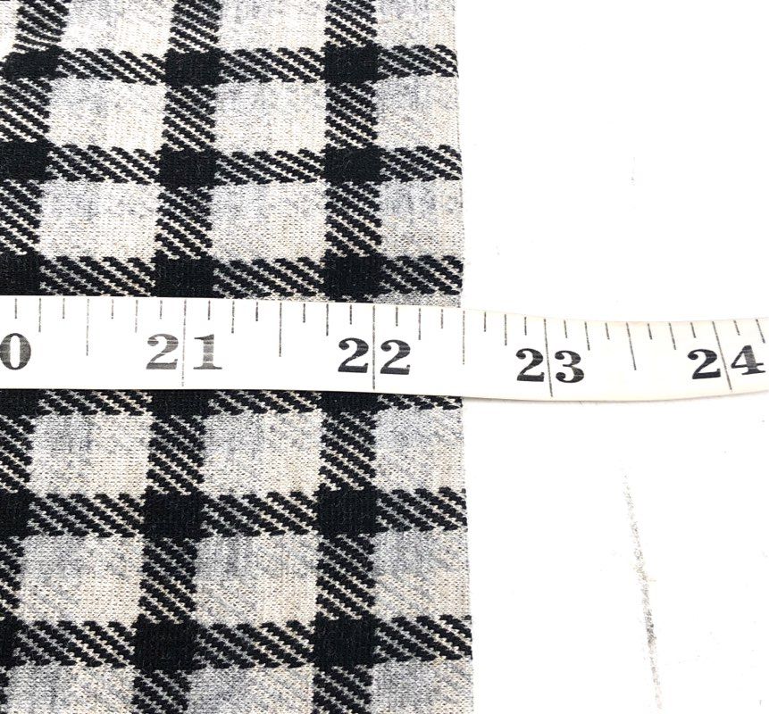J. Jill Women's Gray Black Plaid Ponte Pencil Skirt Checkered Sz XS NWT