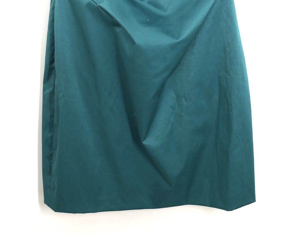 Laundry by Shelli Segal Women's Dress Spruce One Shoulder Ruched Ruffle NWT 4