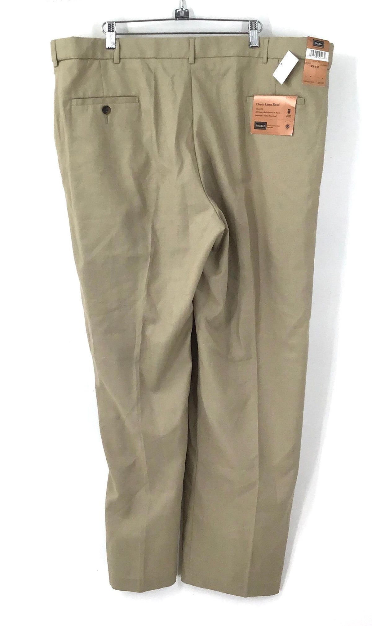 NWT Haggar Men's Khaki Trouser Pants - Size 42W X 32L