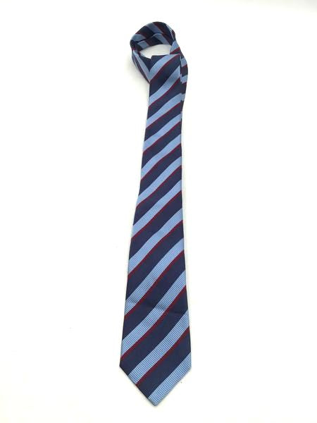 Gucci Men&#39;s Blue Red Pointed Tie With COA