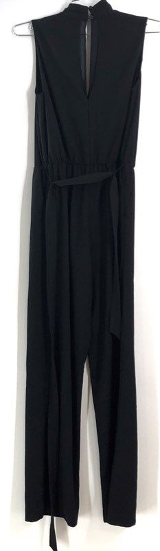 Banana Republic Women's Black Sleeveless Wrap Front Wide Leg Jumpsuit NWT Sz 0P