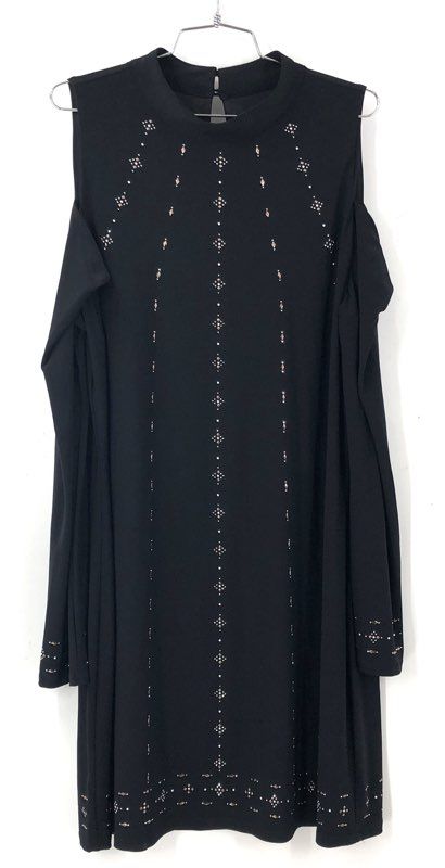 NWT White House Black Market Women's Black Shift Dress - Size XL