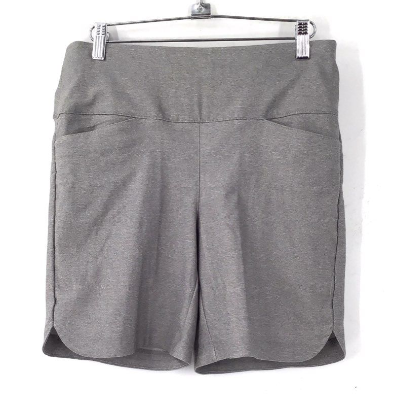 NWT Lady Hagen Women's Gray Tummy Control 7" Athletic Shorts - Size M