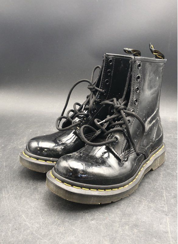 Dr. Martens Women's Black Combat Boots - Size 8
