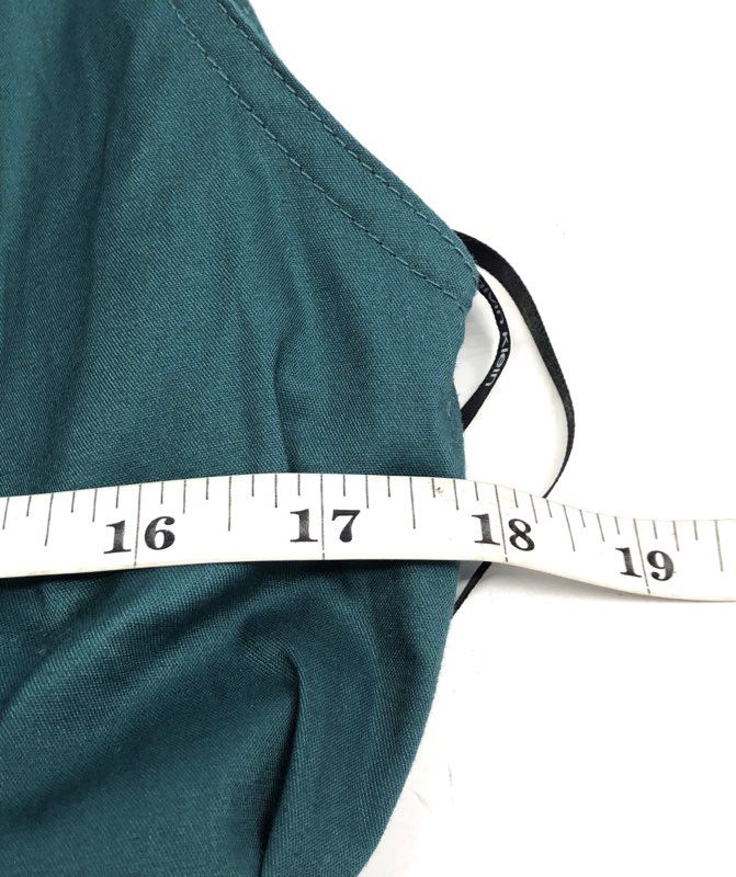 Calvin Klein Women's Green Belted Sleeveless V-Neck Fit & Flare Dress Sz 6 NWT