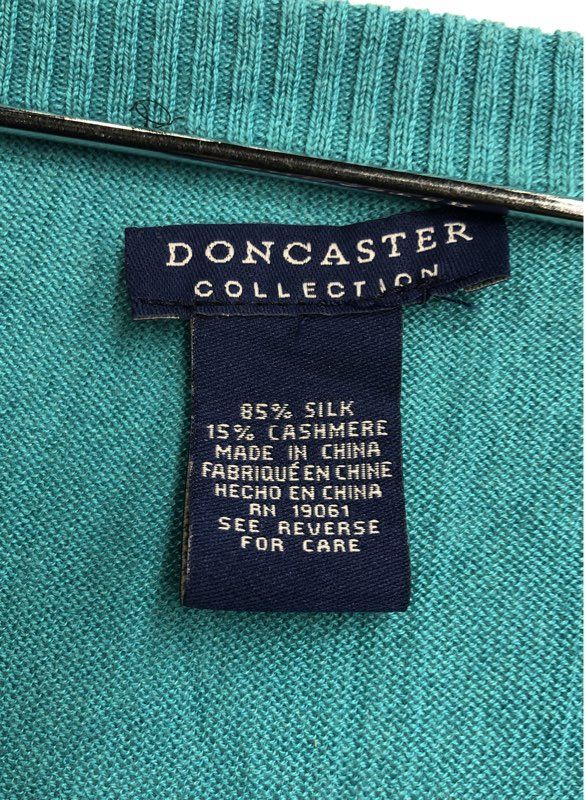 NWT Doncaster Collection Women's Teal Pullover Sweater - Size 2W