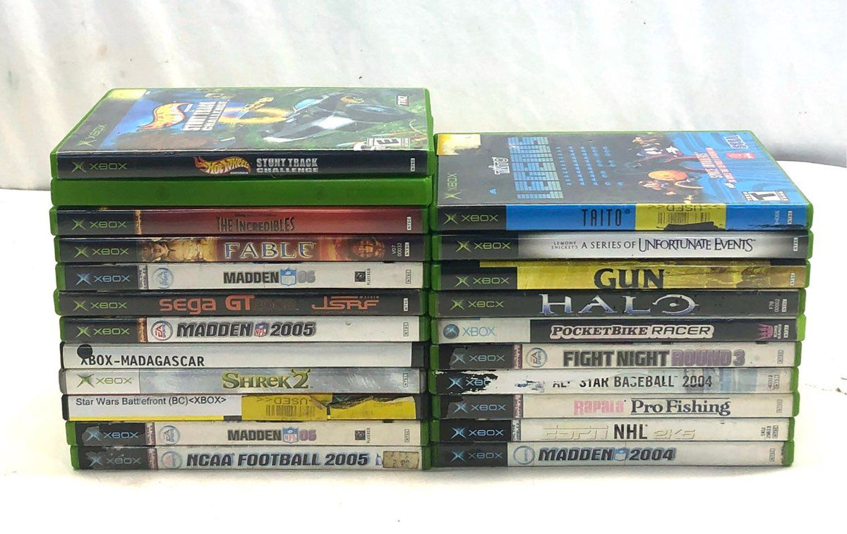 Halo Star Wars Battlefront Fable 22 Xbox Game Lot Original Microsoft 2000s