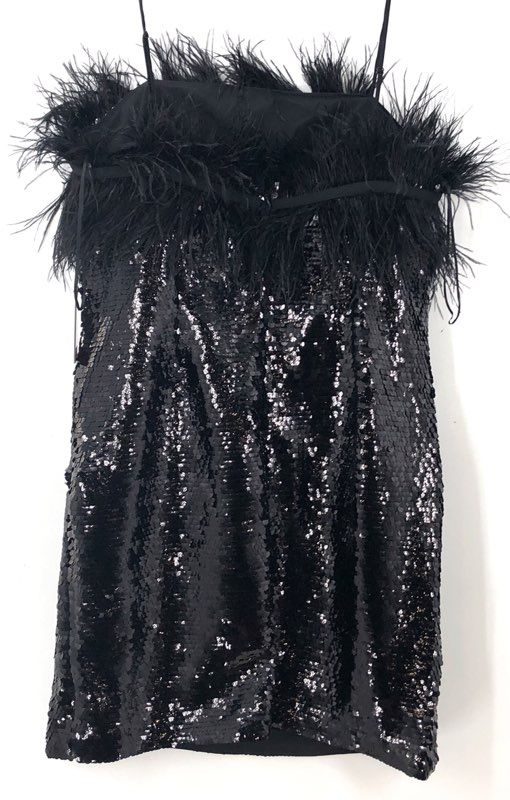 NWT Vince Camuto Women's Rich Black Mini Dress - Size 14