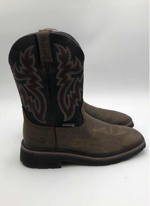 Wolverine Rancher W10846 Brown Waterproof Square Toe Work Boots Size 8.5