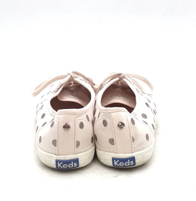 Keds Women&#39;s Champion WF59118 Pink Polka Dot Lace-Up Casual Shoes - Size 8.5