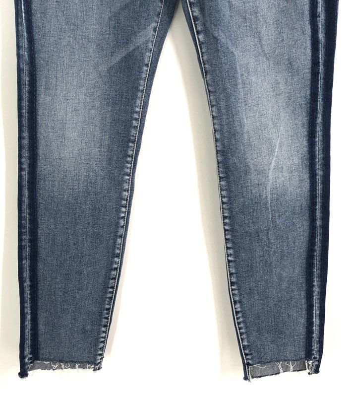 Silver Jeans Co. Women's Aiko Ankle Skinny Side Stripe Raw Hem Jeans 29x27 NWT