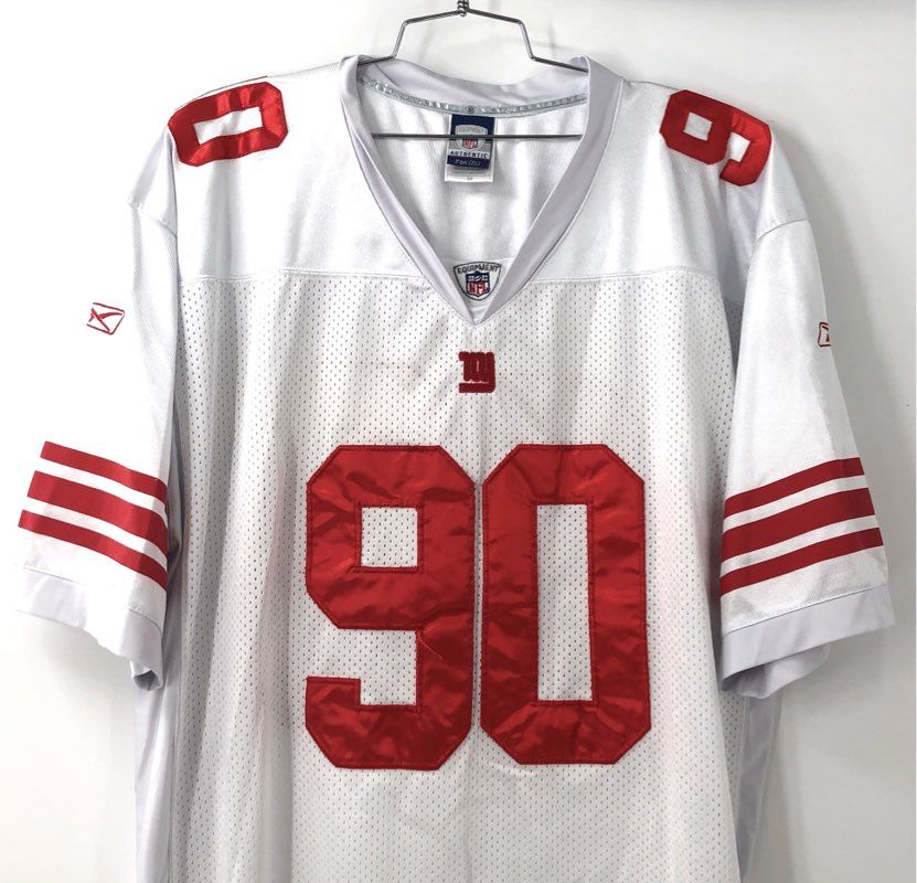 Reebok Men's Jason Pierre-Paul NY Giants NFL Jersey White #90 Stitched Sz 56