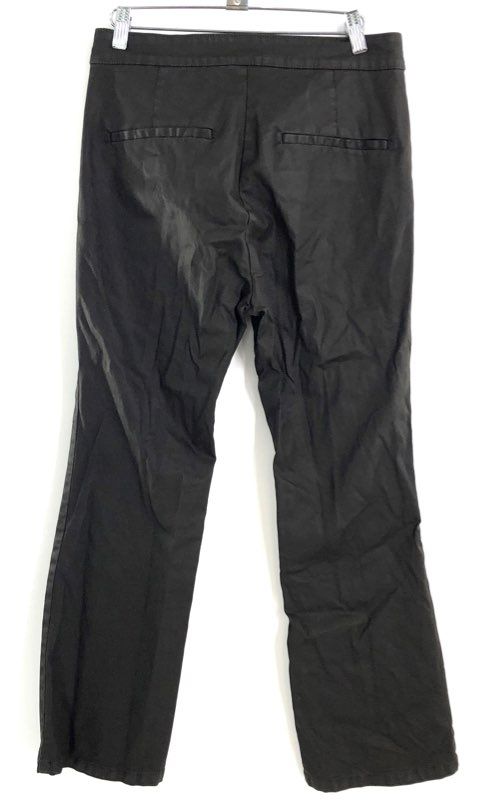 Massimo Dutti Women's Gray Cotton Blend Seam Front Straight Leg Pants Size 6
