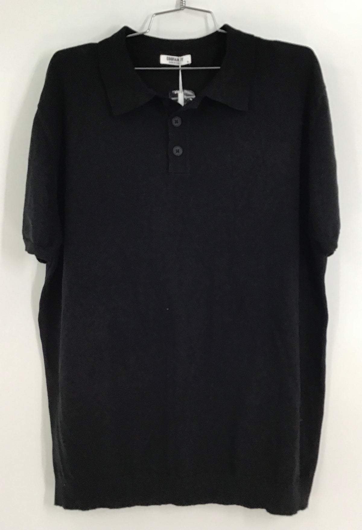 NWT Coofandy Men&#39;s Black Golf Polo Shirt - Size XL