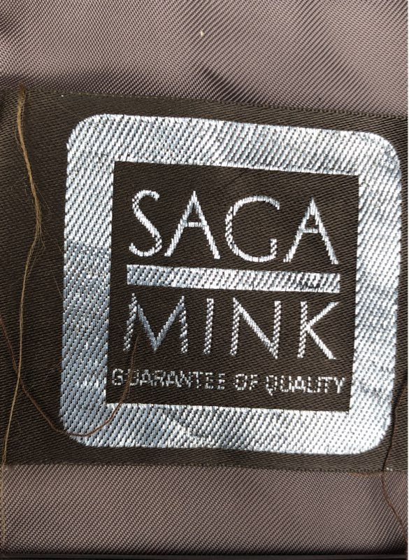 Saga Mink Women's Brown Fur Coat - Size 12