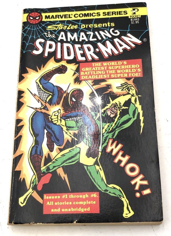 Vintage Marvel DC Comic Pocket Book Lot Spider-Man Fantastic Four 4 Books