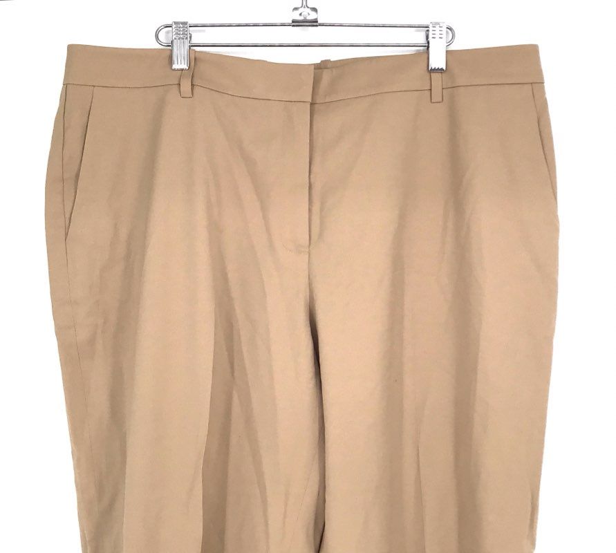 Lafayette 148 New York Women&#39;s Tan Clinton Ankle Dress Pants - Size 16