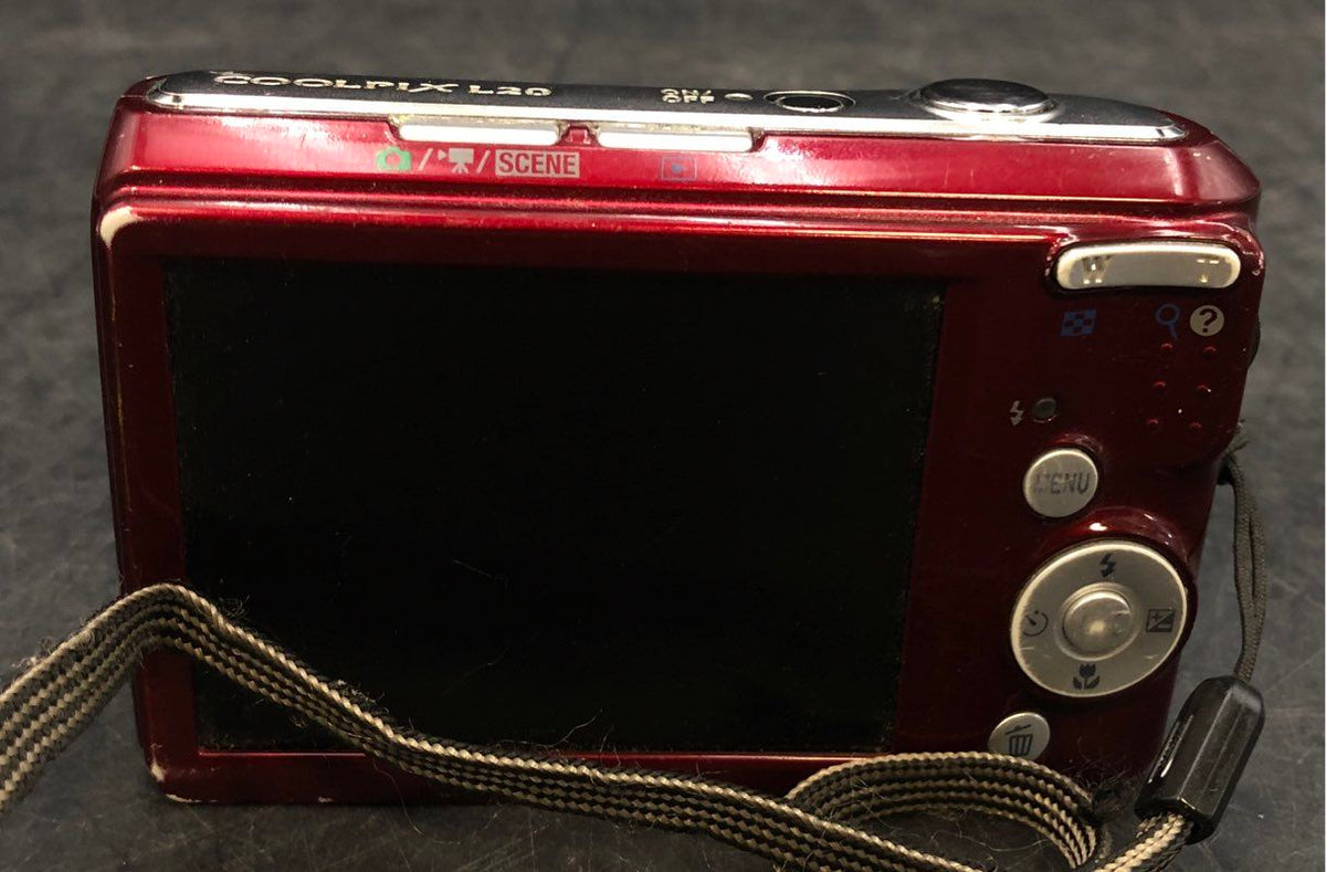 Nikon COOLPIX L20 10.0MP Digital Camera 3.6x Optical Zoom Red