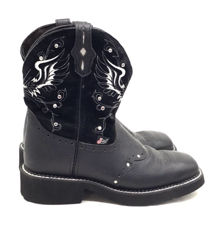 Justin Women's Gypsy Black Western Boots - Size 7.5B