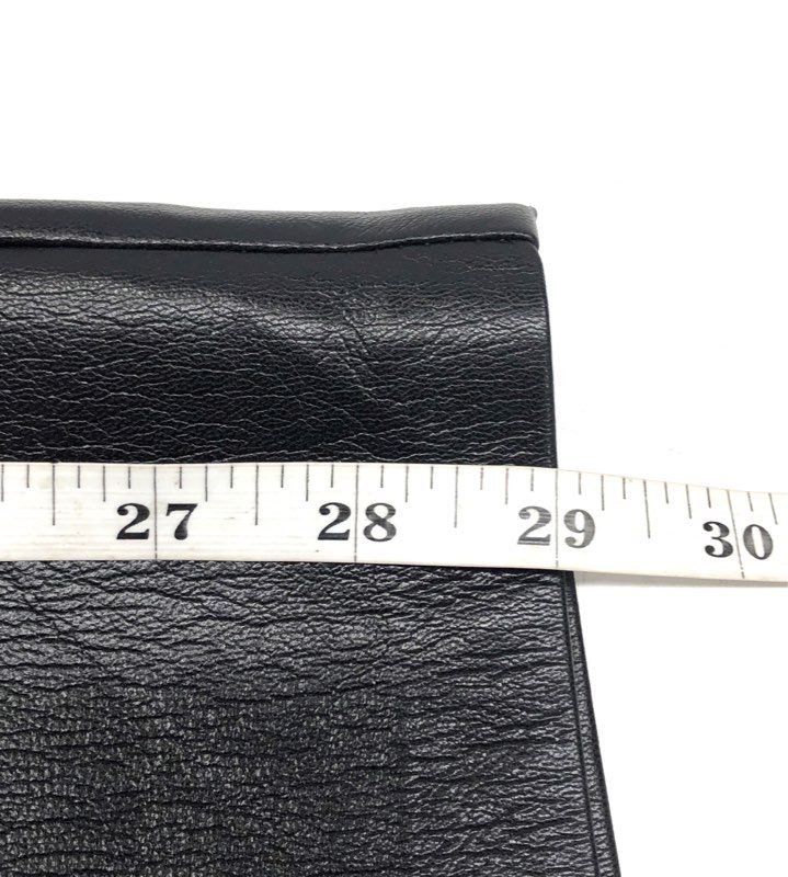 Wilfred Women's Black Faux Leather High Rise Straight Leg Pants Sz 12