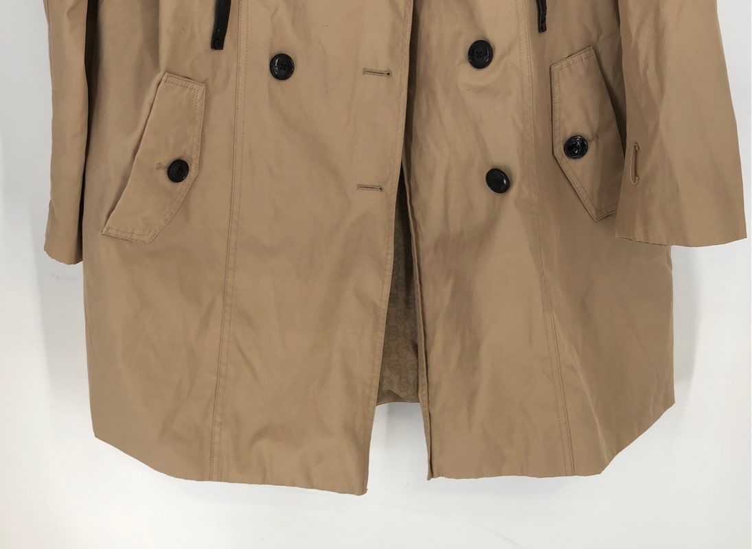 Michael Kors Women's Beige Double-Breasted Trench Coat - Size XL