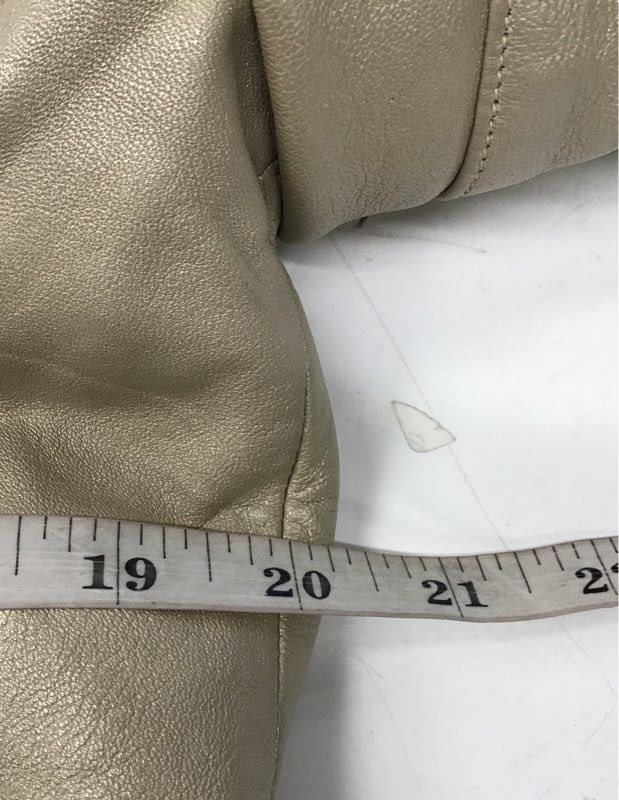 Vintage Y2K Ambition New York Women's Leather Jacket Tan Full Zip Cropped M
