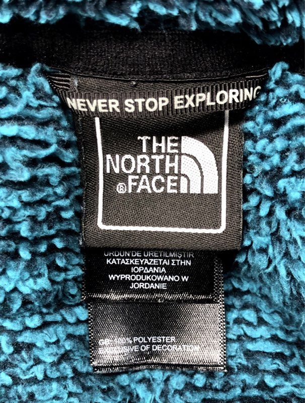 The North Face Women's Osito Fleece Jacket Teal Blue Full Zip Fuzzy Sz XS
