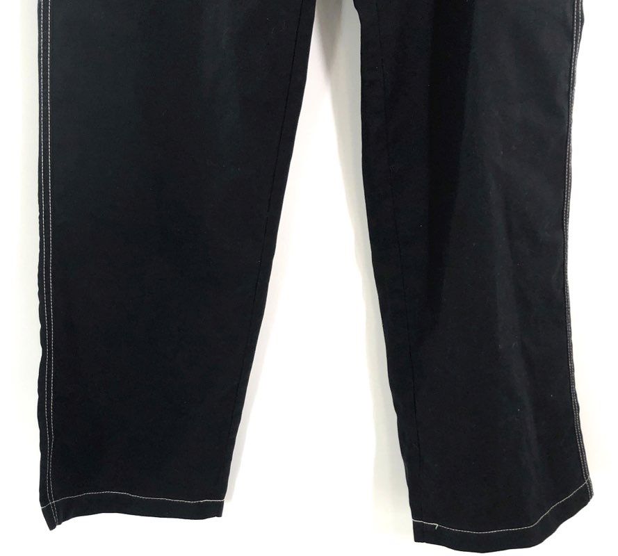 True Religion Men's Military SN Cargo Pants Jet Black Contrast Stitch NWT Sz 28