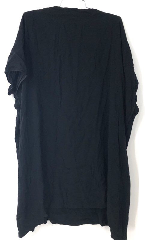 Diane von Furstenberg Women's Tunic Top Black Oversized Dolman Sleeve COA Sz M