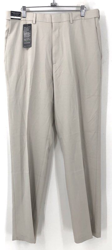 NWT Haggar Men's Stone Gray Dress Pant - Size 34WX32L
