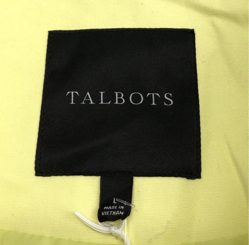Talbots Women's Yellow Water-Resistant Rainwear Double Breasted Jacket NWT Sz L