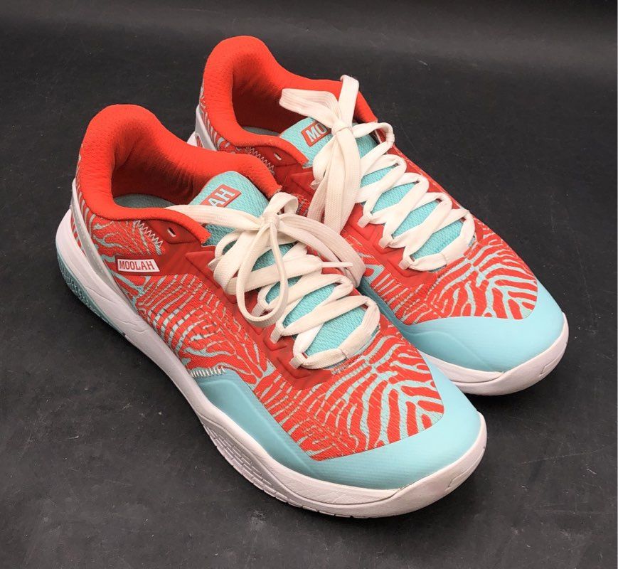 Moolah Kicks Neovolt Low MK1 Red Teal Women's Basketball Shoes Size 11
