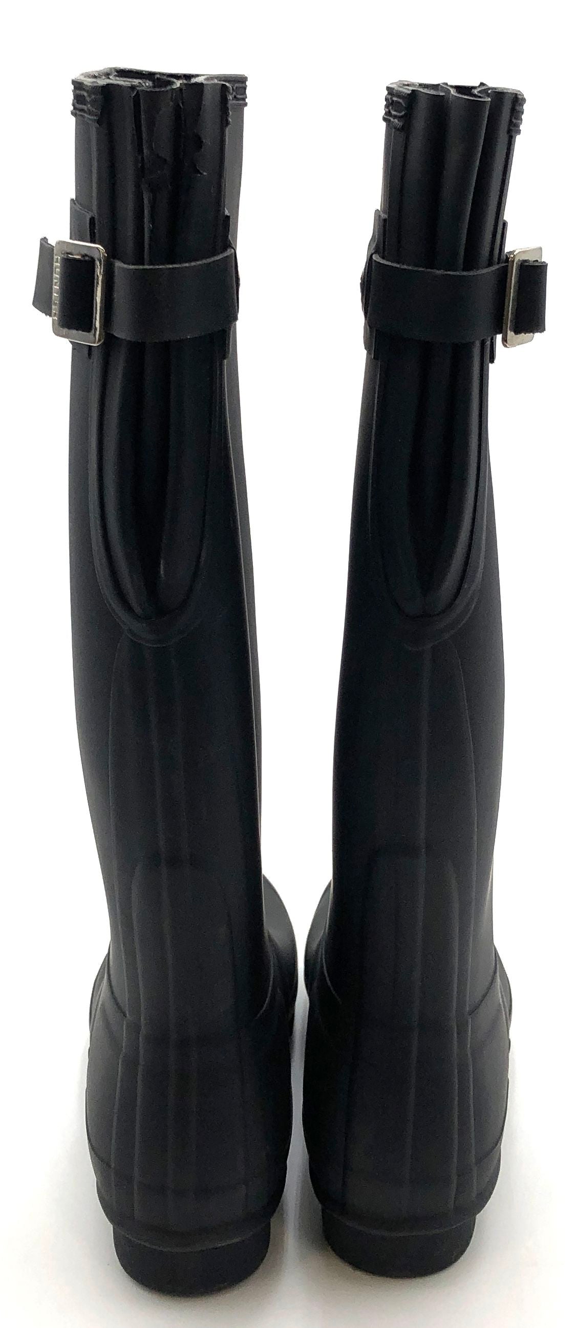 Hunter Original Tall Matte Black Rubber Rain Boots Women's Size 5