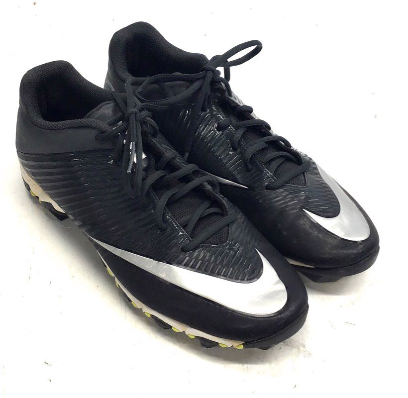 Nike Vapor Speed 2 TD Black Silver Football Cleats Men's Size 12