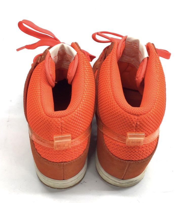 Nike Dunk Sky High Orange Citrus Women's Wedge Sneakers Size 7.5